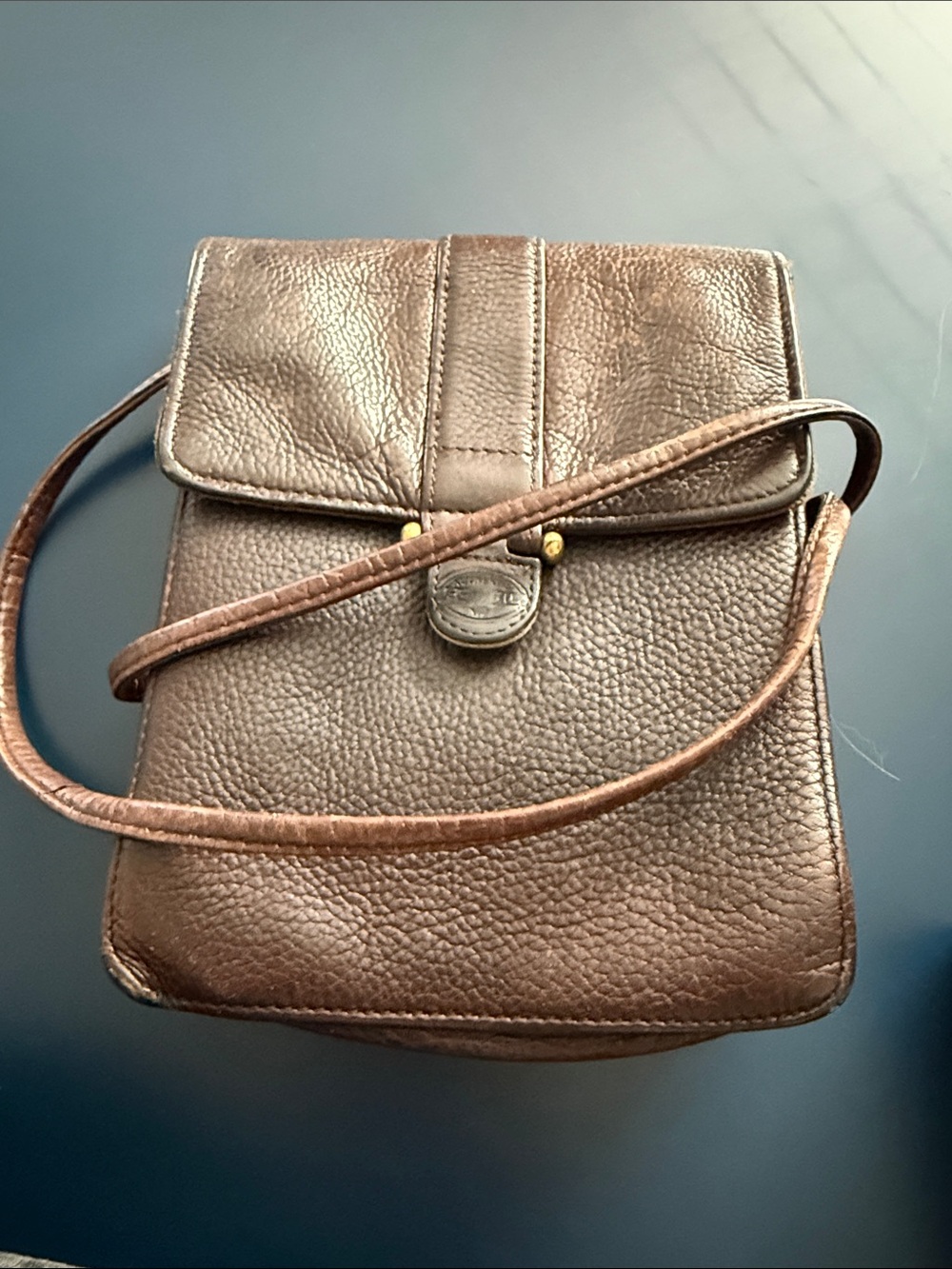 Fossil Brown Leather Crossbody Bag